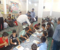 سفره افطاری در باشت, باشت نیوز, باشت, کمیته امداد باشت,